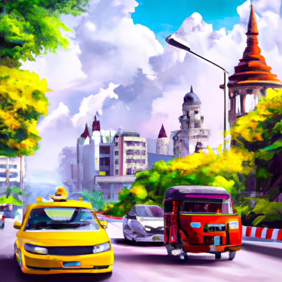 Taxi fare in Myanmar